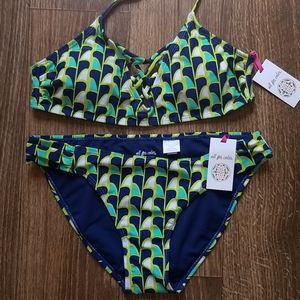 Bikini set "all for color" NWT multicolored